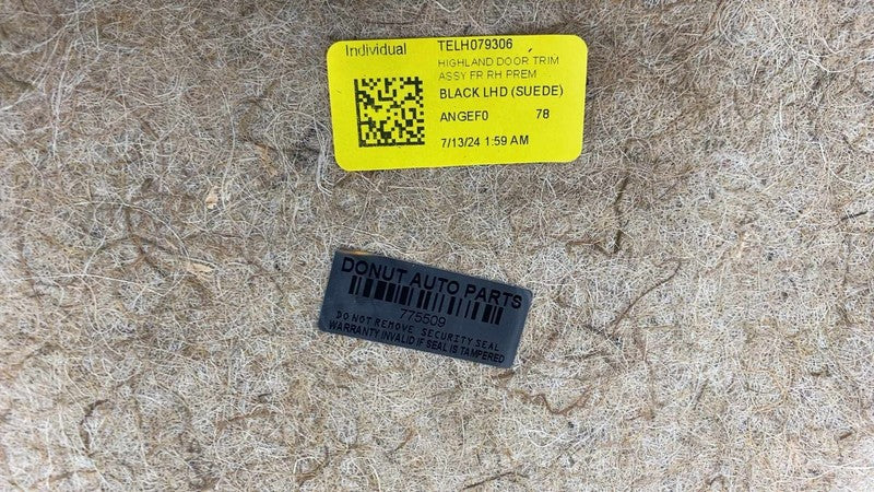⭕ 2024-2026 Tesla Model 3 Front Passenger Highland Door Panel Trim Car