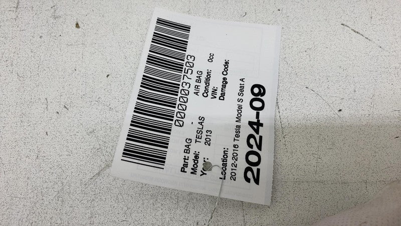 ⭕ 2012-2017 Tesla Model S MS Front Passenger Side Seat Airbag Right 10