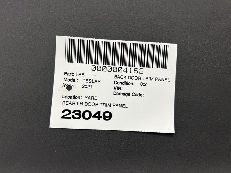 2021-2023 Tesla Model S Plaid Rear Driver Side Panel Door Trim Card Left LH Assy
