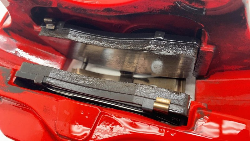 ⭕ 2016-2020 Tesla Model X Front Caliper w/ Brake Hose Line Left Red 10