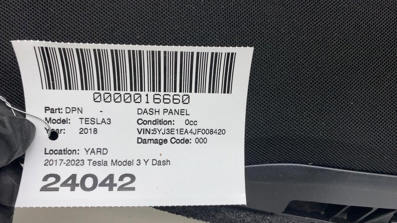 ⭕ 17-23 Tesla Model 3 Y Dashboard Instrument Panel Base & Premium 1083