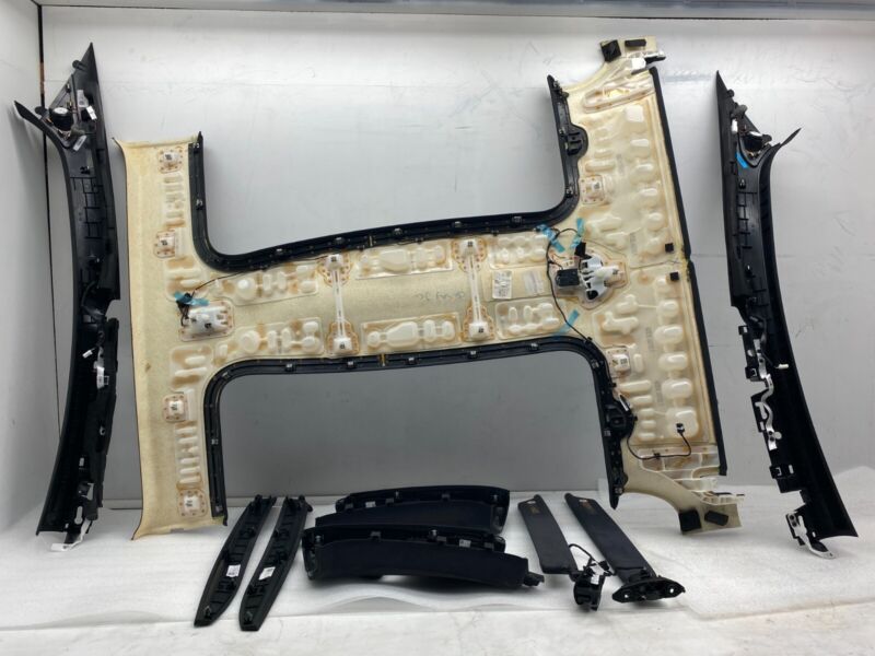 Does Not Apply 2016-2020 Tesla Model X Headliner A-Pillar + Upper B-Pillar w/ Sunvisor & Bezel
