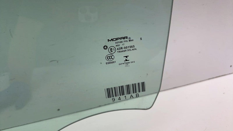 E1 43R-001565 ⭕ 2017-2024 Chrysler Pacifica Front Driver Side Door Window Glass Left Assembly