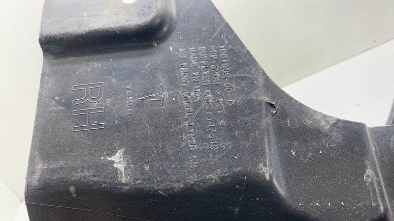 ⭕ 18-23 Tesla Model 3 Front Right Wheel Fender Liner Splash Shield 108