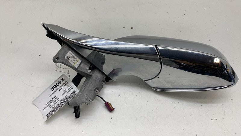 ⭕ 12-15 Model S Exterior Rear View Door Mirror Left Silver - PMSS 6005