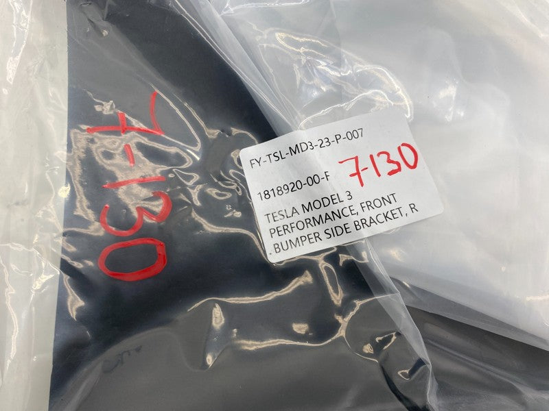 1818920 00 F ⭕ 24-26 Tesla Model 3 Front Right Bumper Side Bracket Performance 1818920-00-F