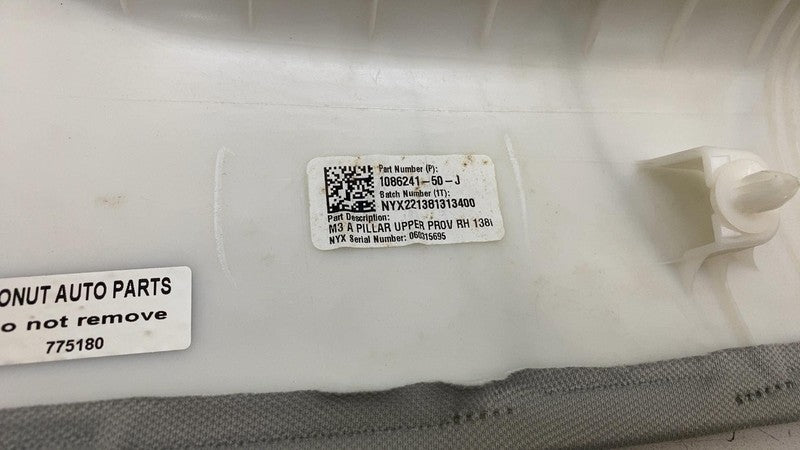 ⭕ 17-23 Model 3 Front Left & Right Upper A-Pillar Trim 1086237-50-J/10