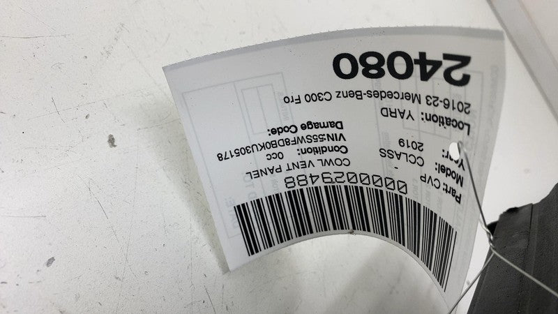A 205 830 89 02 ⭕ 16-23 Mercedes-Benz C300 Front Left Windshield Cowl Grille Cover A2058308902