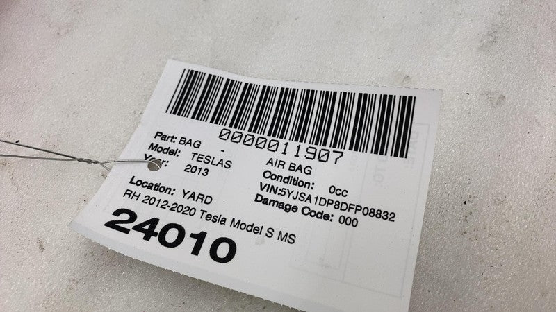 ⭕ 12-20 Tesla Model S Passenger Side Roof Curtain Head Airbag Right 10