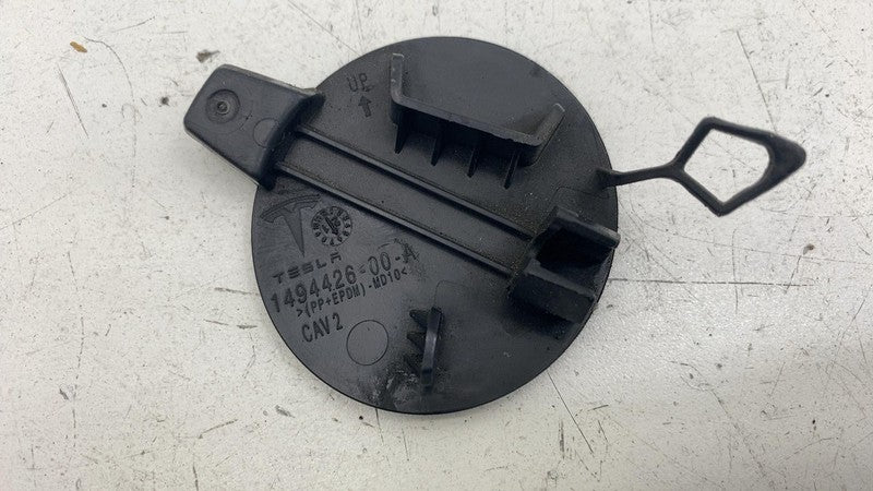 149442600A ⭕ 2020-2024 Tesla Model Y MY Rear Bumper Tow Hook Eye Cover Cap OEM 1494426-00-A