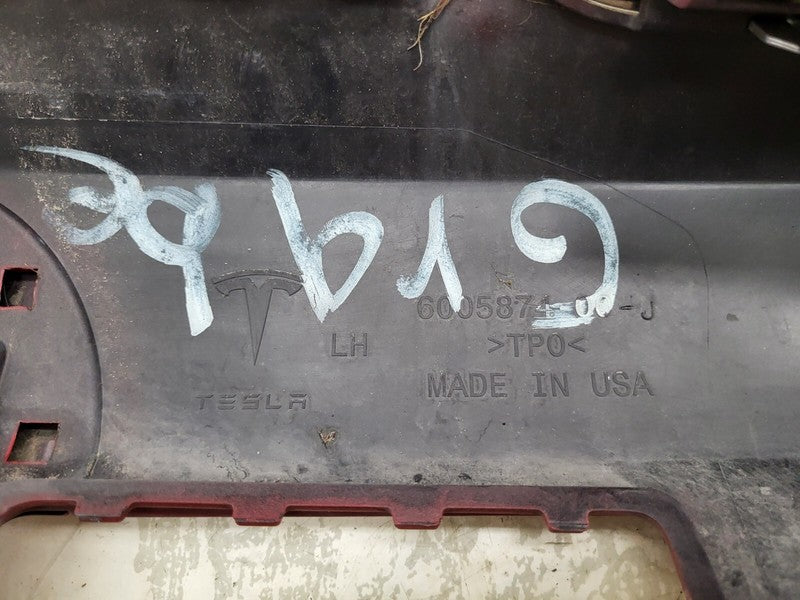 6005874 00 J ⭕12-20 Model S Left Rocker Panel Outer Sill Molding + Wheel Fairing 6005874-00-J