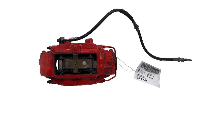 2012-2020 Tesla Model S Front Driver Side Caliper Red w/ Brake Hose Li