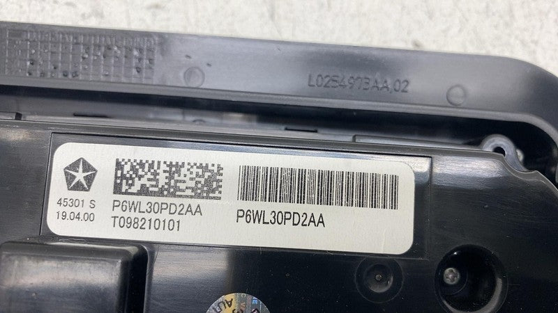 6WL30PD2AA ⭕ 2020-2024 Chrysler Pacifica Rear HVAC A/C Heater Switch Control OEM 6WL30PD2AA