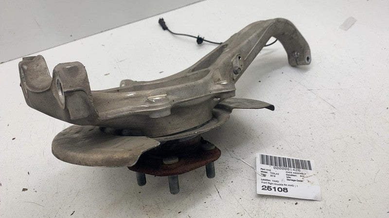 ⭕ 17-23 Tesla Model 3 Front Right Spindle Knuckle + Hub & Shield RH 10