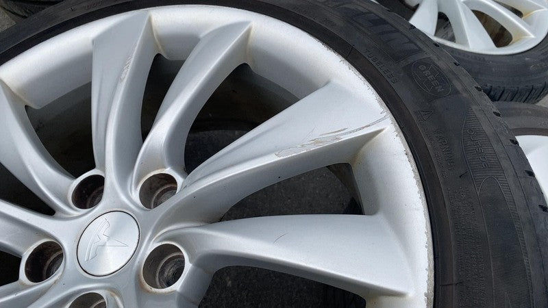 ⭕ 12-15 Model S Wheel Rim 19" 19x8.0 +40MM + Tire 245/45 R19 (x4) 1024