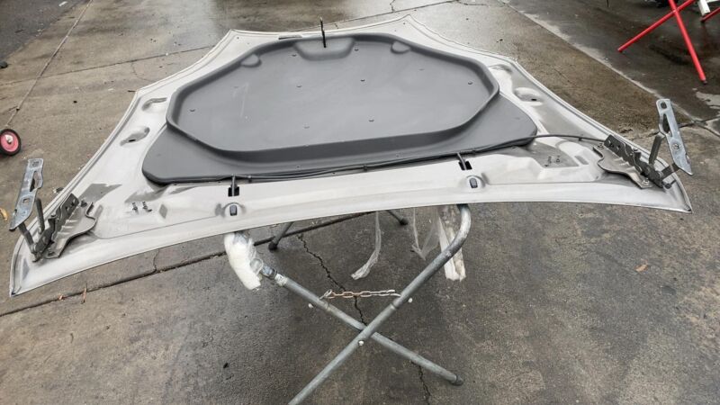 2012 2013 2014 2015 Tesla Model S MS Front Bonnet Hood Shell Panel Assy Silver