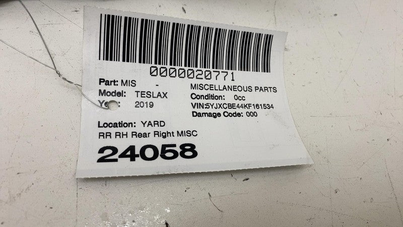 ⭕ 16-20 Tesla Model X Rear Left Racetrack Plastic Sill Trim Panel 1105