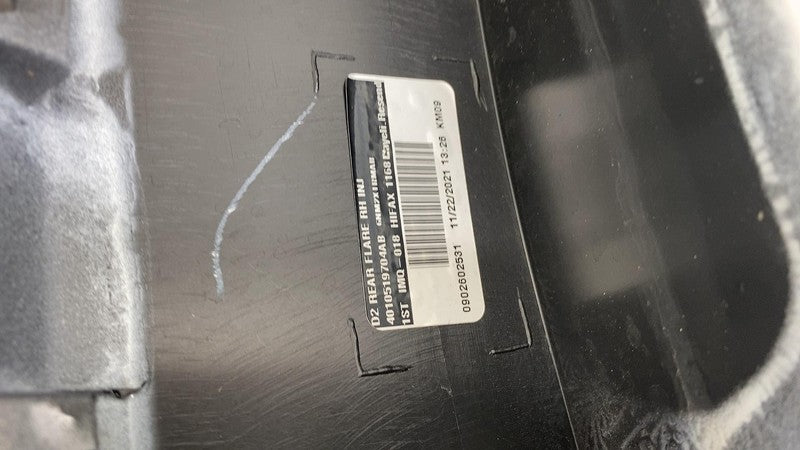 ⭕ 19-23 Dodge Ram 2500 3500 Rear Right Fender Moulding Flare White 401