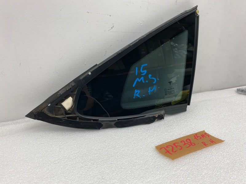 E6 43R-008010 ⭕ 12-15 Tesla Model S Rear Passenger Side Quarter Fixed Glass Right 1051820-00-A