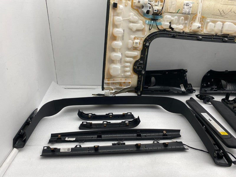 ⭕ 16-20 Tesla Model X SET Headliner Sunvisor Upper A + B + C-Pillar Tr