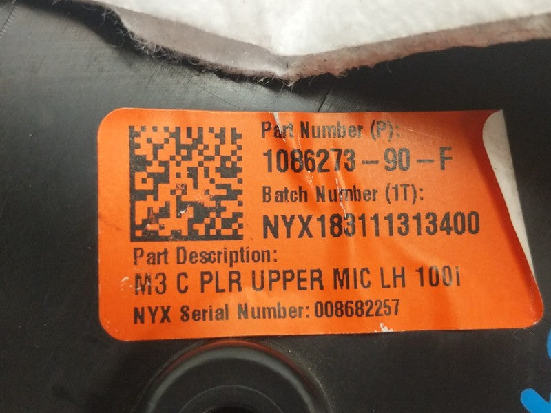 1086273 90 F ⭕ 2017-2023 Model 3 Rear Driver Side C-Pillar Upper Trim Cover Left 1086273-90-F