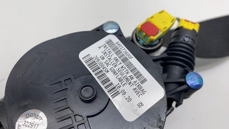 2017-2023 Tesla Model 3 Front Right 1st Row Seat Belt & Retractor 1081
