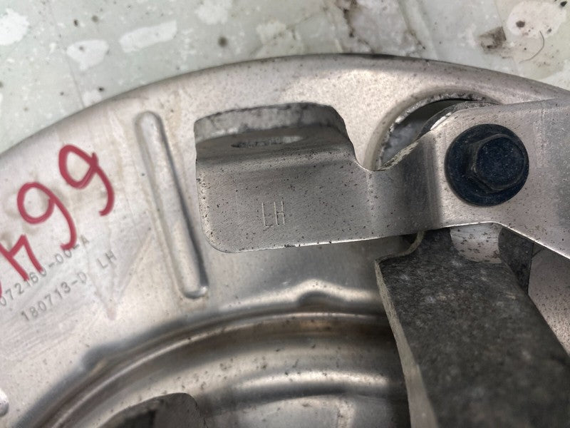 1072160-00-A ⭕ 2016-2020 Tesla Model S X Rear Driver Side Spindle Knuckle w/ Dust Shield Left