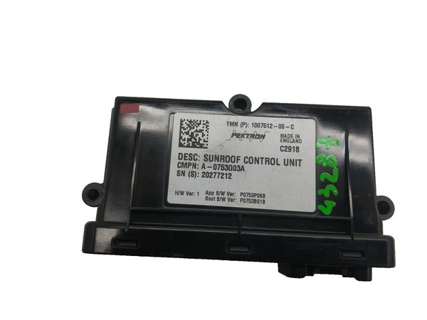⭕ 12-20 Model S MS Sunroof Controller Moon Roof Control Module Unit 1007512-00-C