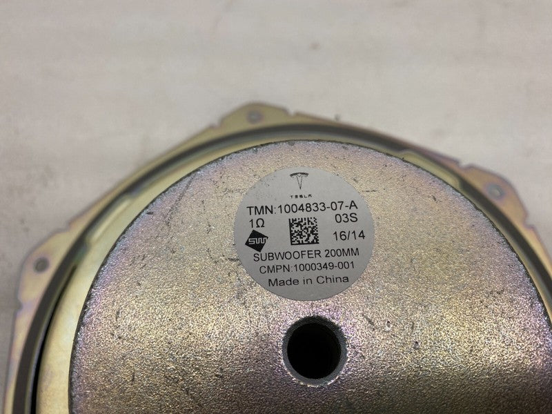 100483307A ⭕ 2012-2020 Model S Infotainment Audio Speaker Mid Subwoofer 200MM 1004833-07-B