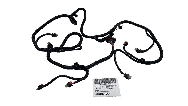 ⭕ 2020-2023 Tesla Model Y Front Bumper Wire Wiring Harness Suit w/ Foglamp Type