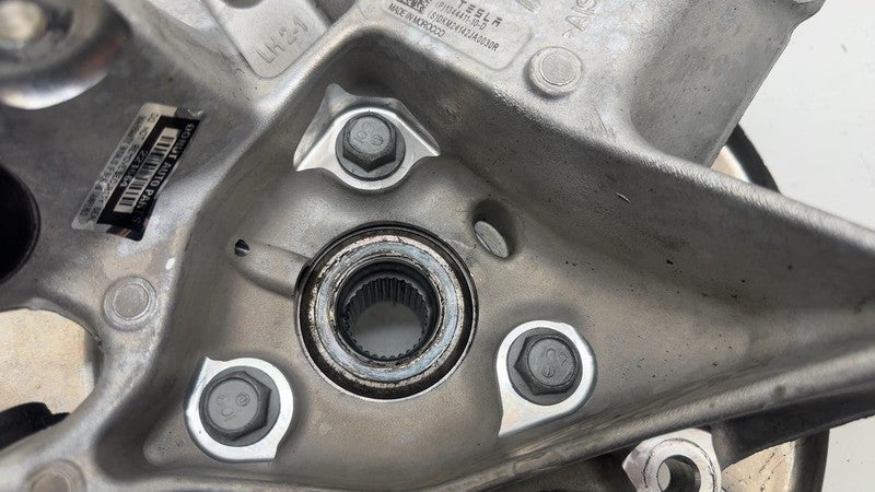 134441110D ⭕ 24-25 Model 3 M3 Rear Left Spindle Knuckle Hub & Dust Shield RWD 1344411-10-D