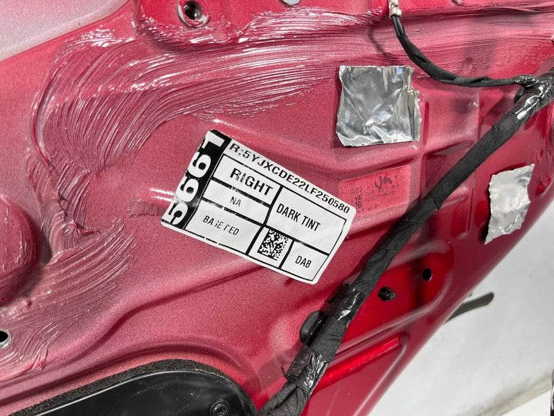 1028791-00-K ⭕ 2016-2024 Tesla Model X Rear Passenger Side Falcon Door Panel Right Red - PPMR