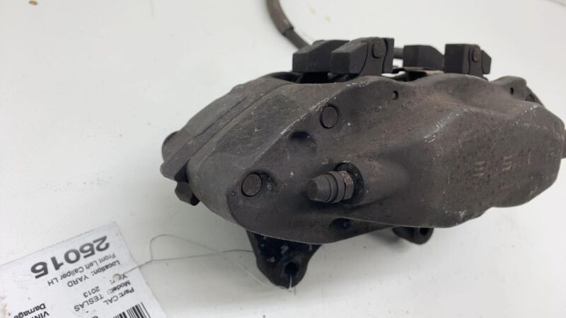 2012-2015 Tesla Model S MS Front Driver Side Caliper w/ Brake Hose Line Left LH