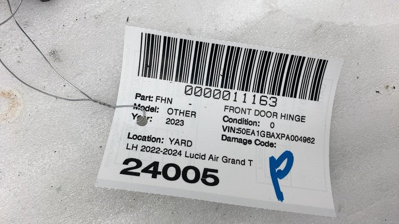 P11-C15130-01 ⭕ 2022-2024 Lucid Air Grand Touring Front Door Hinge Left LH P11-C15130-01