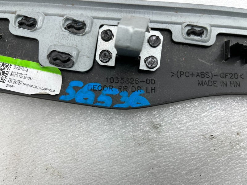 1035826 00 ⭕ 2016-2020 Tesla Model X MX Rear Driver Side Door Trim Cover Molding 1035826-00