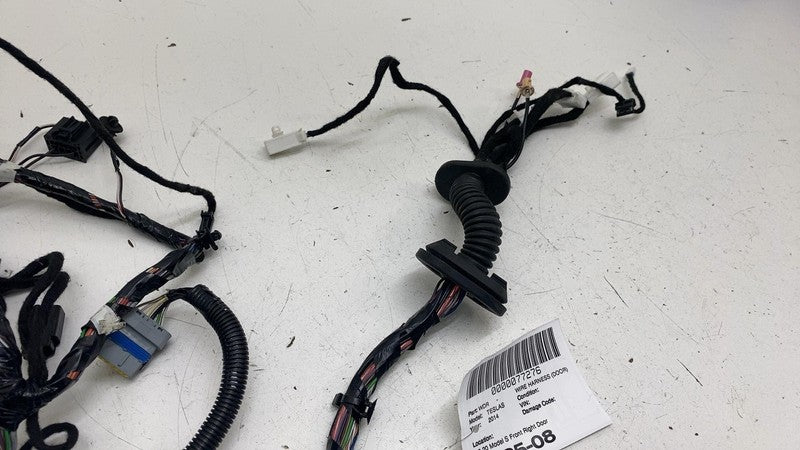 1004424-00-M ⭕ 12-15 Model S Front Passenger Side Door Wiring Harness Loom Right 1004424-00-M