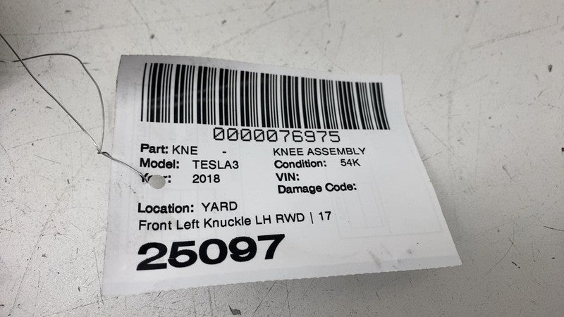 ⭕ 17-23 Tesla Model 3 Front Left Spindle Knuckle w/ Wheel Hub & Dust S