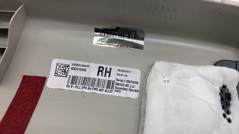 6EK221D2AG ⭕ 17-25  Chrysler Pacifica Front Right Side Upper B-Pillar Trim Cover 6EK221D2AG