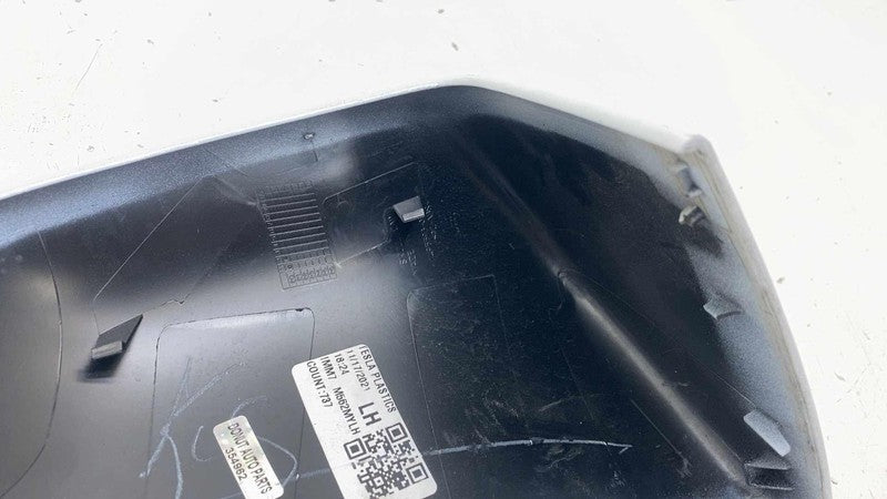 ⭕ 20-24 Model Y MY Left Door Mirror Skull Cap Cover LH White - PPSW 14