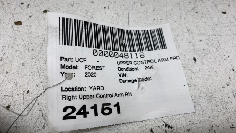2014-2022 Subaru Forester Passenger Side Suspension Upper Control Arm Right AWD