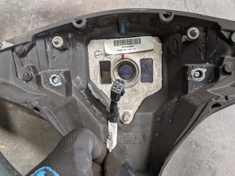 ⭕2012-2020 Tesla Model S X Steering Wheel Heated Black Leather Assy 10
