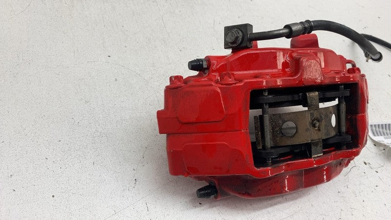2012-2020 Tesla Model S Front Driver Side Caliper Red w/ Brake Hose Li