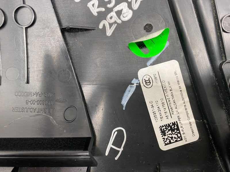 103595494D ⭕ 16-20 Model X Left & Right B-Pillar Upper Trim Cover 1035954-94-D/1035951-94-D