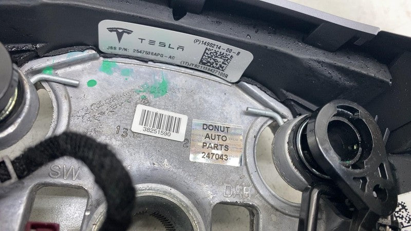 ⭕ 2020-2024 Tesla Model Y Steering Wheel Leather Black Heated OEM 1490