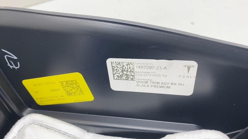 ⭕20-24 Tesla Model Y Rear Right Interior Door Panel Trim Card Cover 14