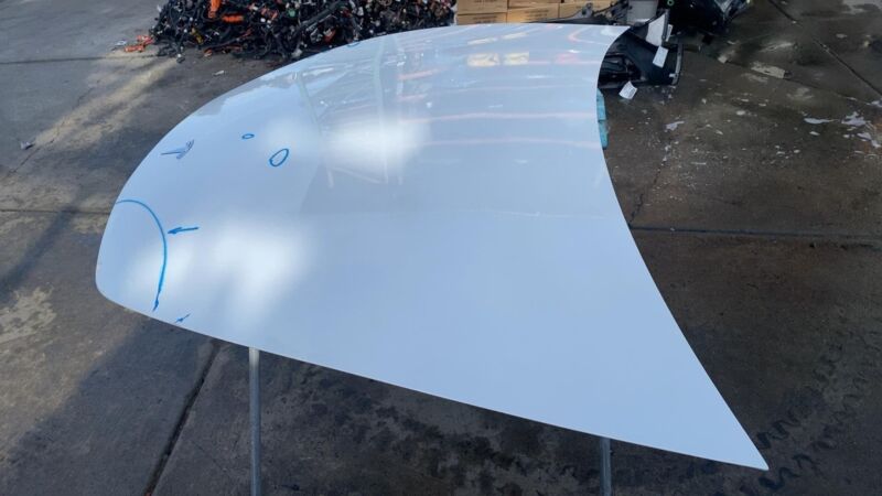 2020-2024 Tesla Model Y Front Bonnet Hood Shell Panel Assembly OEM White - PPSW