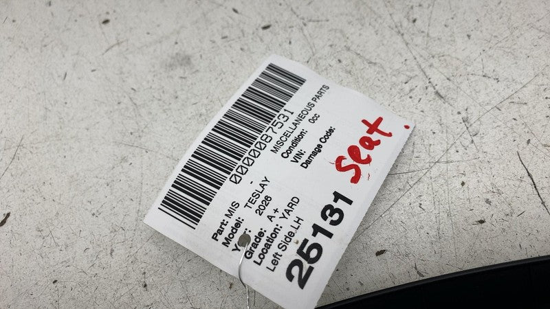 ⭕ 25-26 Tesla Model Y Front Left Seat Outboard Trim Panel w/ Switch 20