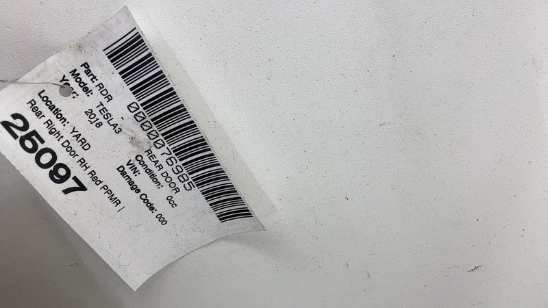 ⭕ 2017-2020 Tesla Model 3 M3 Rear Passenger Side Door Shell Panel Righ