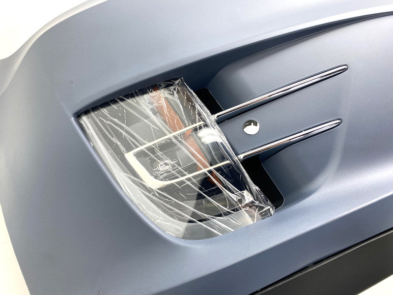 1091879-S0-A ⭕16-20 Tesla Model X Front Bumper Cover w/ Foglight Primed Assembly 1091879-S0-A