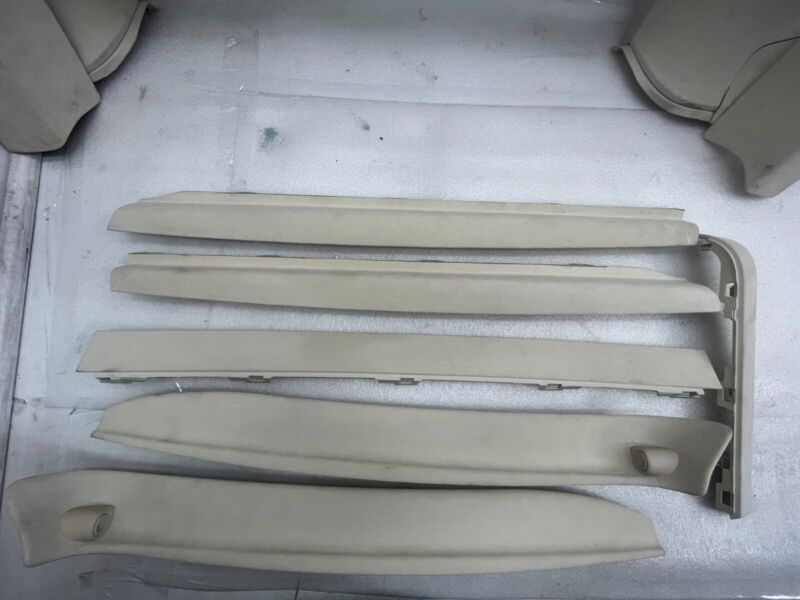 105501800B 2016-2020 Tesla Model X SET of Ceiling Headliner Sunvisor Upper A + B + C-Pillar